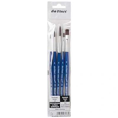 Image of da Vinci Brushes Brush Set, Synthetic Wood, Blue, 1