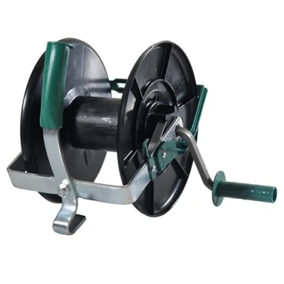 Image of Doblit Large Reel Electric Fence Winder, 600m Capacity Drum, Insulated Plastic Drum with Lock, Steel Frame and Handle, Includes Wire Guide