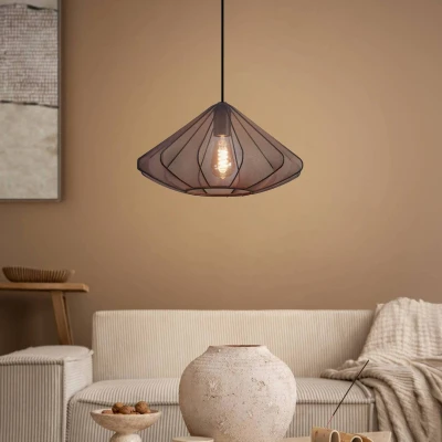 Image of EGLO Dolwen pendant light, black, Ø 42.5 cm