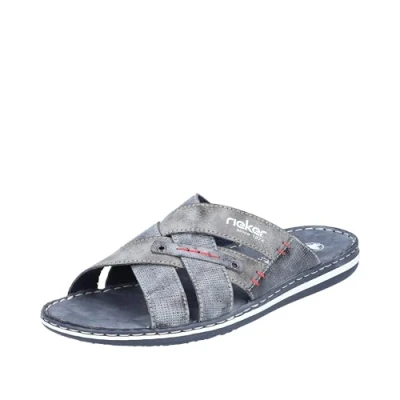 Image of Rieker Men&#039;s Frühjahr/Sommer 21062 Mules,Blue Ozean Asphalt 15, 9.5 UK