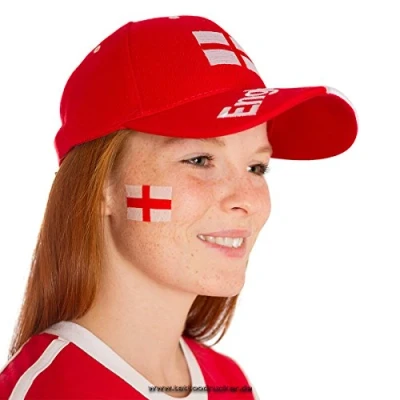 Image of 10 x England Flag Tattoo Fan Set European Championship 2021 Temporary Body (10)