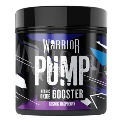 Image of Warrior Pump Non Stim Pre Workout Powder 225g Nitric Oxide Supplement Contains Citrulline Malate, Cyclic Dextrin for Energy, Focus, and Performance 30 Servings (Cosmic Raspberry)