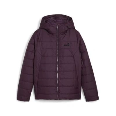 Image of Puma Hooded Padded Jacket Winter jacket, Women&#039;s, Size: Small, Midnight plum