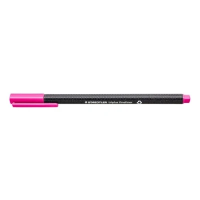 Image of STAEDTLER 334 20 Triplus Fineliner Superfine Pen, 0.3mm Line Width Magenta (Box of 10)