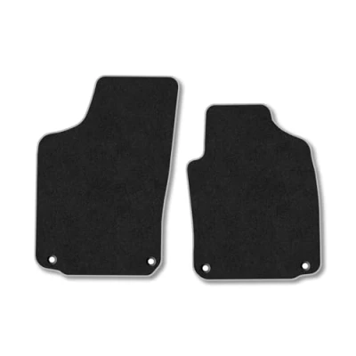 Image of Car Mats Compatible with Vauxhall Tigra (2004 2009) Tailored Fit Grey Carpet Floor Set Accessory Custom 4 Pieces Anti Slip Backing &amp; Binding Trim Edge