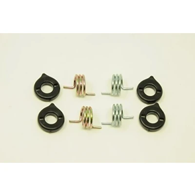 Image of PAIR MOUNTAIN BIKE CANTI LEVER 3 ½ COIL BRAKE SPRING &amp; COVER SET ENOUGH FOR FRONT AND REAR RETRO MTB