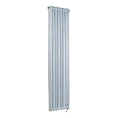 Image of Milano Windsor 1200W White Cast Iron Style Vertical Double Column Electric Radiator 1500mm x 380mm