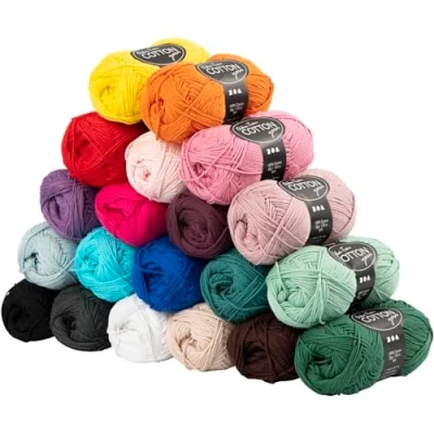 Image of Creativ Cotton Yarn, Light red, One Size