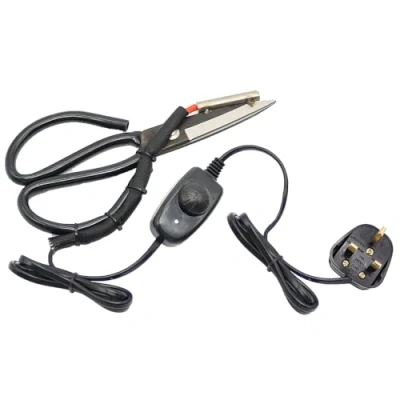 Image of Adjustable Temperature Electric Heating Tailor Scissors with Switch Controller