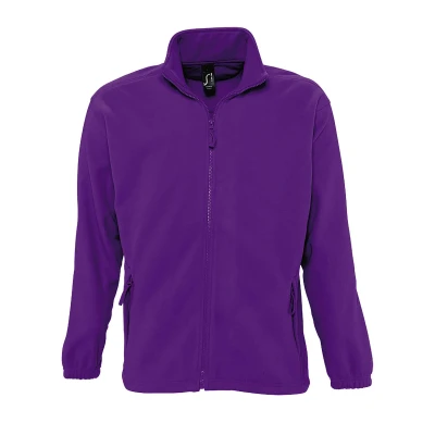 Image of SOLS Mens North Full Zip Outdoor Fleece Jacket (Dark Purple) Multicolour Size X Small