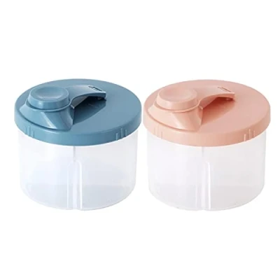 Image of 2 Baby Milk Powder Dispenser, Formula Dispenser with 4 Compartments, Container, Container for Travel Outdoor