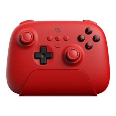 Image of 8Bitdo Ultimate Bluetooth Controller with Charging Dock, Wireless Pro Hall Effect Sensing Joystick, Compatible Switch, Windows and Steam Deck (Red)
