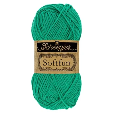 Image of Scheepjes Softfun 2648 Jade Yarn 10x50g