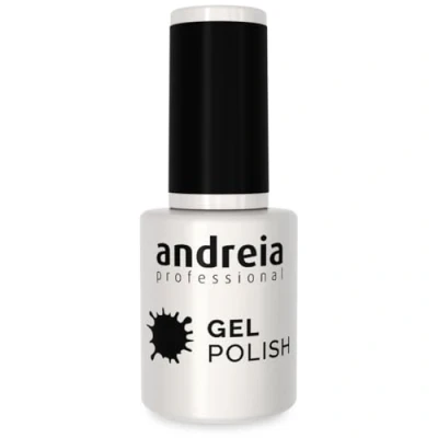 Image of Andreia Black Gel Nail Polish Colour 240 Semi Permanent for UV/LED Lamp Intense Shine and 4 weeks Lasting French Manicure Varnish Shades of Night 10.5 ml