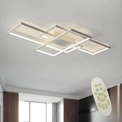 Image of Diossad LED Dimmable Ceiling Light Modern Lamp,LED Lights 2700K 6500K Flush Mount Chandelier Fixture for Bedroom Living Room Kitchen Hallway Office