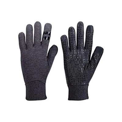 Image of BBB Cycling Unisex&#039;s Gloves RaceShield Thermo Outdoor Touchscreen Non Slip Men and Women MTB Road Bike Urban BWG 11 S, Grey Blend, S
