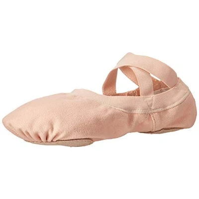 Image of Bloch Dance Girl&#039;s Pro Elastic Split Sole Canvas Ballet Slipper/Shoe