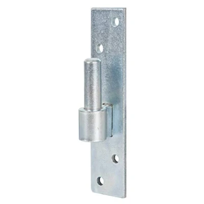 Image of Alberts 306816 Hinge on Plate South German Shape with DI or DII Hooks Blue Galvanised Backset Diameter 16 mm 180 x 40