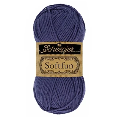 Image of Scheepjes Softfun 2463 Purple Yarn 10x50g
