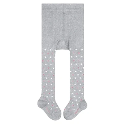 Image of FALKE Unisex Baby Little Dot B TI Cotton Patterned 1 Pair Tights, Grey (Maratona Melange 3172) new eco friendly, 6 months