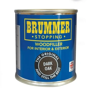 Image of Brummer Wood Filler Dark Oak 250g The Original And Still Best