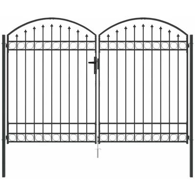 Image of vidaXL Fence gate Other Grey 300 x 200 cm Steel