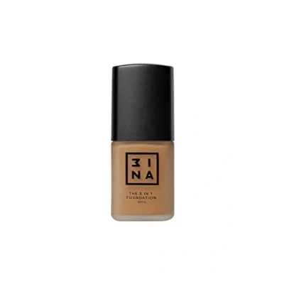 Image of 3INA MAKEUP Vegan Cruelty Free The 3 in 1 Foundation 218 Tan Primes and Conceals Medium High Coverage SPF15 Matte Finish Long Lasting &amp; Hydrating Formula