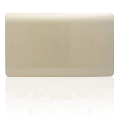 Image of Trendi Switch Artistic Modern Glossy Screwless Double Blanking Plate (Champagne Gold)