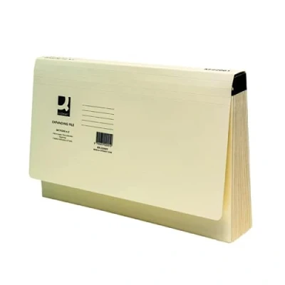 Image of Q Connect Expanding File Foolscap A Z Manilla KF22001 (Pack of 7)