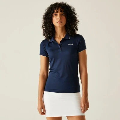 Image of Regatta Women&#039;s Quick Drying Remex II Active Polo Shirt Navy Solid, Size: 26