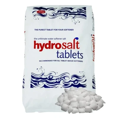 Image of Hydrosoft salt tablets 25kg For Tablet water Softeners Best Laundry Kitchen Dishwasher, Compatible to All softener tablets, Food Grade 100% Genuine British