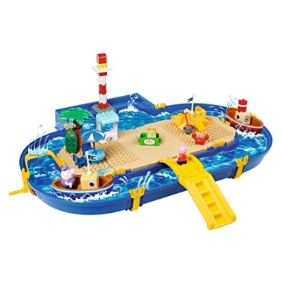 Image of Big Spielwarenfabrik 800055140 Peppe Pig Waterplay Peppa Holiday, Multicoloured