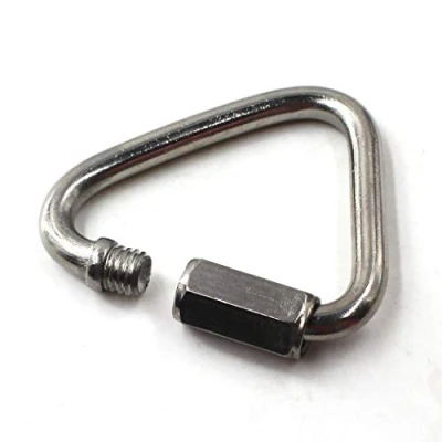 Image of Flomore M12 Delta Quick Link 304 Stainless Steel Triangle Quicklink Chain Connector Screw Lock Carabiner Pack Of 1