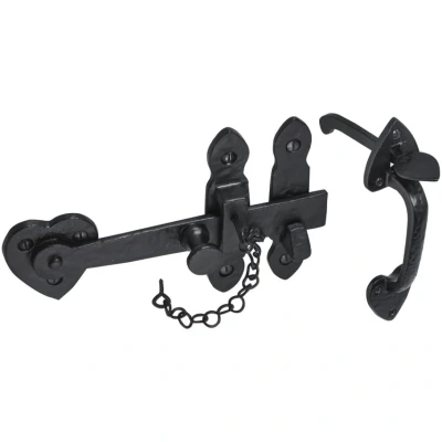 Image of A. Perry 4404 200mm Old Hill Ironworks Cottage Thumb Latch, Black Antique