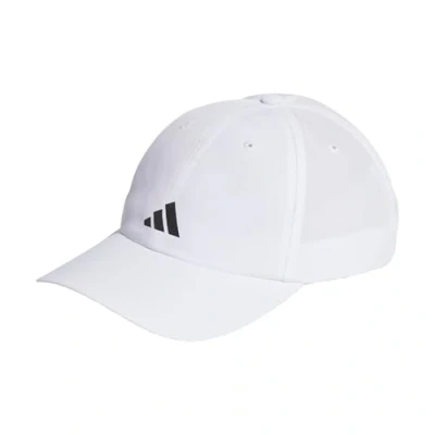 Image of adidas Unisex Running Essentials AEROREADY Six Panel Baseball Cap, White / Matte Silver, S
