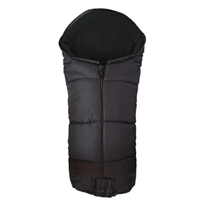 Image of Deluxe Footmuff/Cosy Toes Compatible with Bugaboo Caterpillar Cameleon Bee Donkey Black