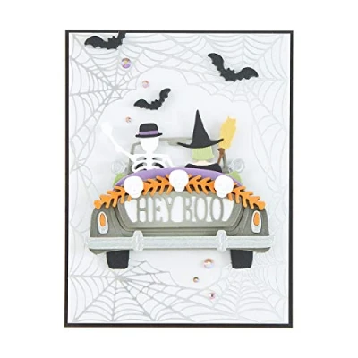 Image of Spellbinders Die Lites Halloween Sunday Drive Etched Dies