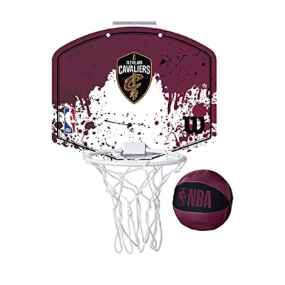 Image of Wilson Mini NBA Team Basketball Hoop, CLEVELAND CAVALIERS, Plastic