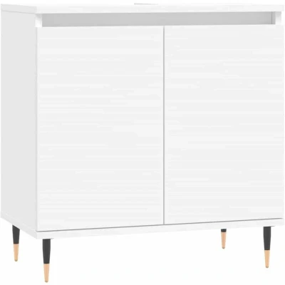 Image of vidaXL Bathroom Cabinet White 58x33x60 cm Engineered Wood