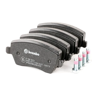 Image of 410601817R, 410604775R, 410608481R, 7701209164, 8660004726 Brake pad set BREMBO P 68 033 RENAULT: Clio 3, III Grandtour, Zoe, NISSAN: MICRA 3