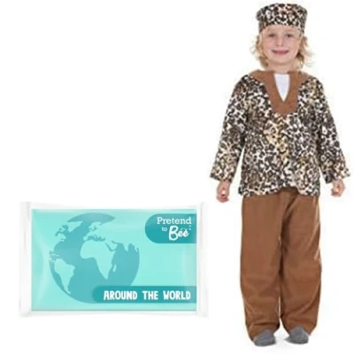 Image of PRETEND TO BEE 1084_(3/5) Multicultural African Man/Boy Fancy Dress Costume for Kids, Multi Coloured, 3 5 Years