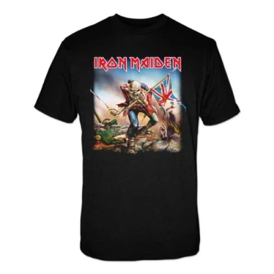 Image of Mens Iron Maiden The Trooper Black 5287Tsbpm Medium T Shirt