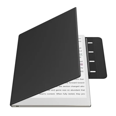 Image of TiMOVO Magnetic Case for Remarkable Paper Pro 11.8 Inch 2024, Lightweight Book Folio Cover with Buckle Pen Clasp Color Tablet, Support Auto Wake/Sleep, Black