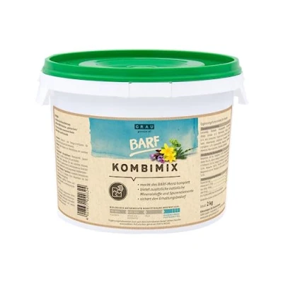Image of GRAU Original BARF Combination Mix, Complete Mix for BARFing, Natural All Round Care, Pack of 1 (1 x 2 kg), Feed Supplement Dogs