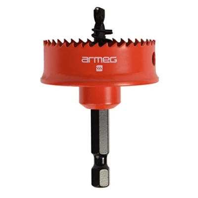 Image of Armeg SSH040 Sheet Steel Hole Saw, Red, 40 mm