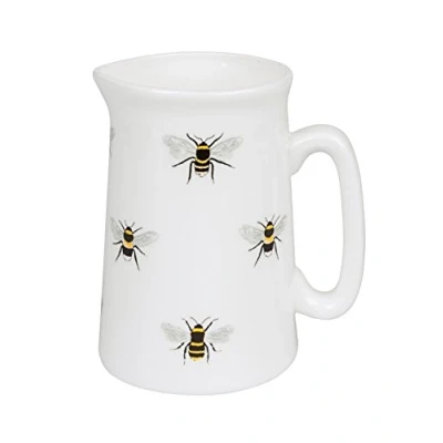 Image of Sophie Allport Bees Jug, Fine Bone China, Gift Box, Dishwasher Safe (Small, 300ml)