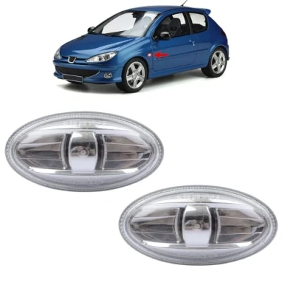 Image of ROBUST 2 Pcs Side Indicator Repeater Lamp for Citroen Berlingo C1 C2 C3 C5 Xsara Peugeot 107 206 307 407 607 Partner Toyota Aygo 6325.G3 6325G3 6325 G3