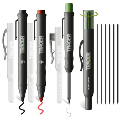 Image of Tracer Marking Kit Deep Hole Pencil, ALH1 Lead set and 2 Clog Free Markers with Holsters