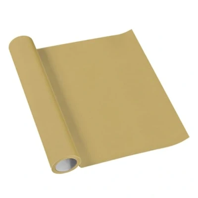 Image of PAW Airlaid table runner (40 cm x 5 m) I decoration for communion, confirmation, wedding, birthday, garden party, christening tablecloth plain gold colour: monocolor