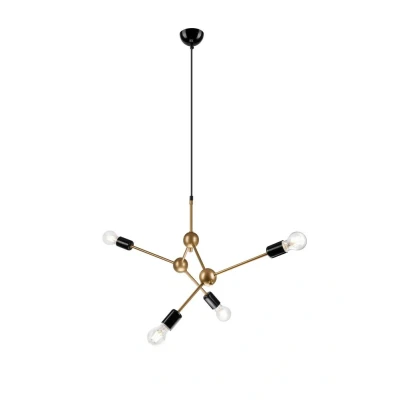 Image of Alessia Multi Arm Pendant Ceiling Light Gold, 4x E27